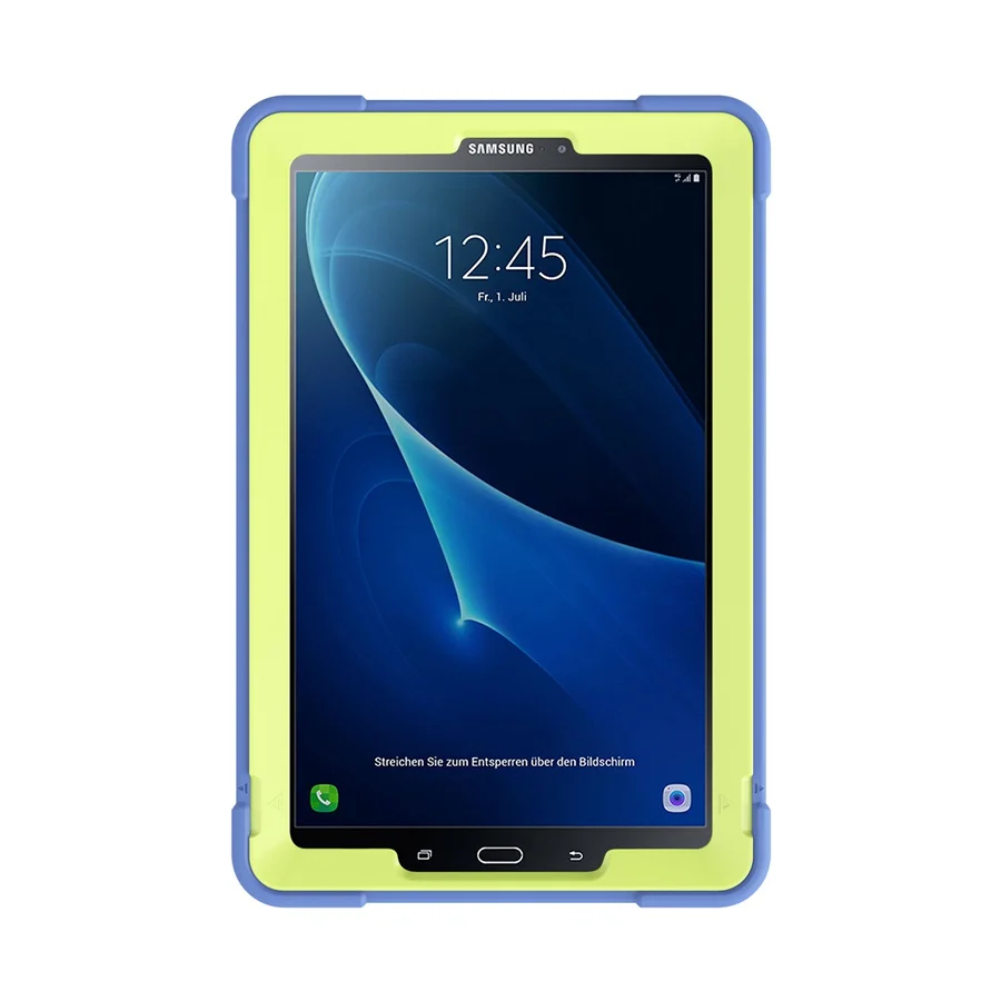 Защитный чехол для Samsung Galaxy Tab A A6 10,1 T580 T585 SM-T580 SM-T585C силиконовый резиновый ударопрочный корпус+ пленка+ ручка