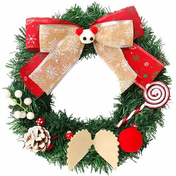 

1PC Delicate Durable Practical Portable Creative Wreath Decor Xmas Wreath Wreath for Christmas Decoration Ornament Hanging