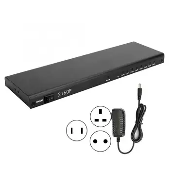 

1x8 4K HDMI Splitter Switcher Adapter for TV Box DVD Player Laptop HDTV (110-240V) Hot