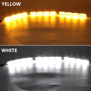 

Car LED Strips Lights DRL Day Running Light Turn Signal Headlight For Peugeot 206 307 308 407 208 207 3008 2008 508 Accessories