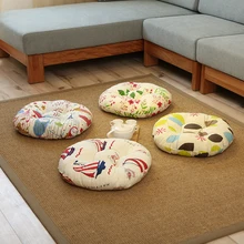 Cojines de asiento de futón, estera redonda de Tatami Zabuton para suelo, ventana de Bahía Zafu, almohada de meditación para silla, columpio para Patio, 1 unidad