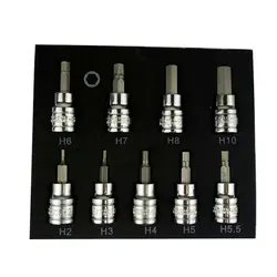 Lot de douilles à pression 9PC3/8 "DR, haute qualité, pour usage quotidien 