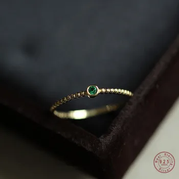 925 Sterling Silver Vintage Emerald Ring Women Light Luxury Fashion Wedding Engagement High-end Jewelry Girlfriend Gift