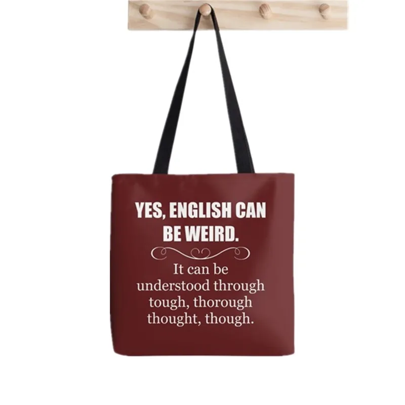 Shopper All The Little Reasons Printed Tote Bag women Harajuku shopper Funny handbag girl Shoulder shopping  Lady Canvas Bag