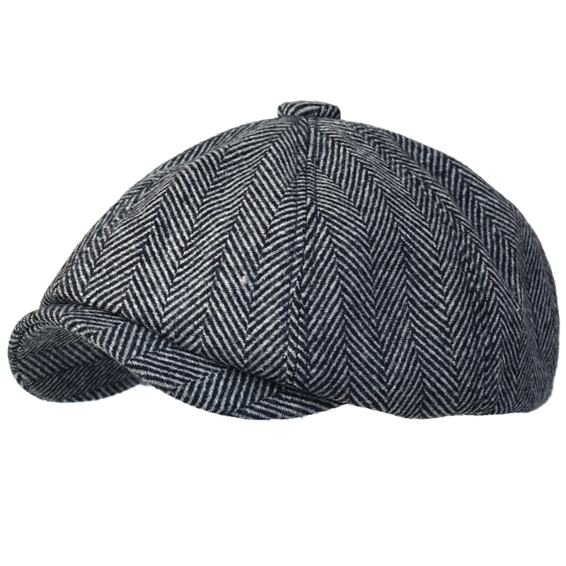 Newsboy Hats Men Berets Women Vintage Herringbone Octagon Cap Gatsby Flat Hat,berets hat