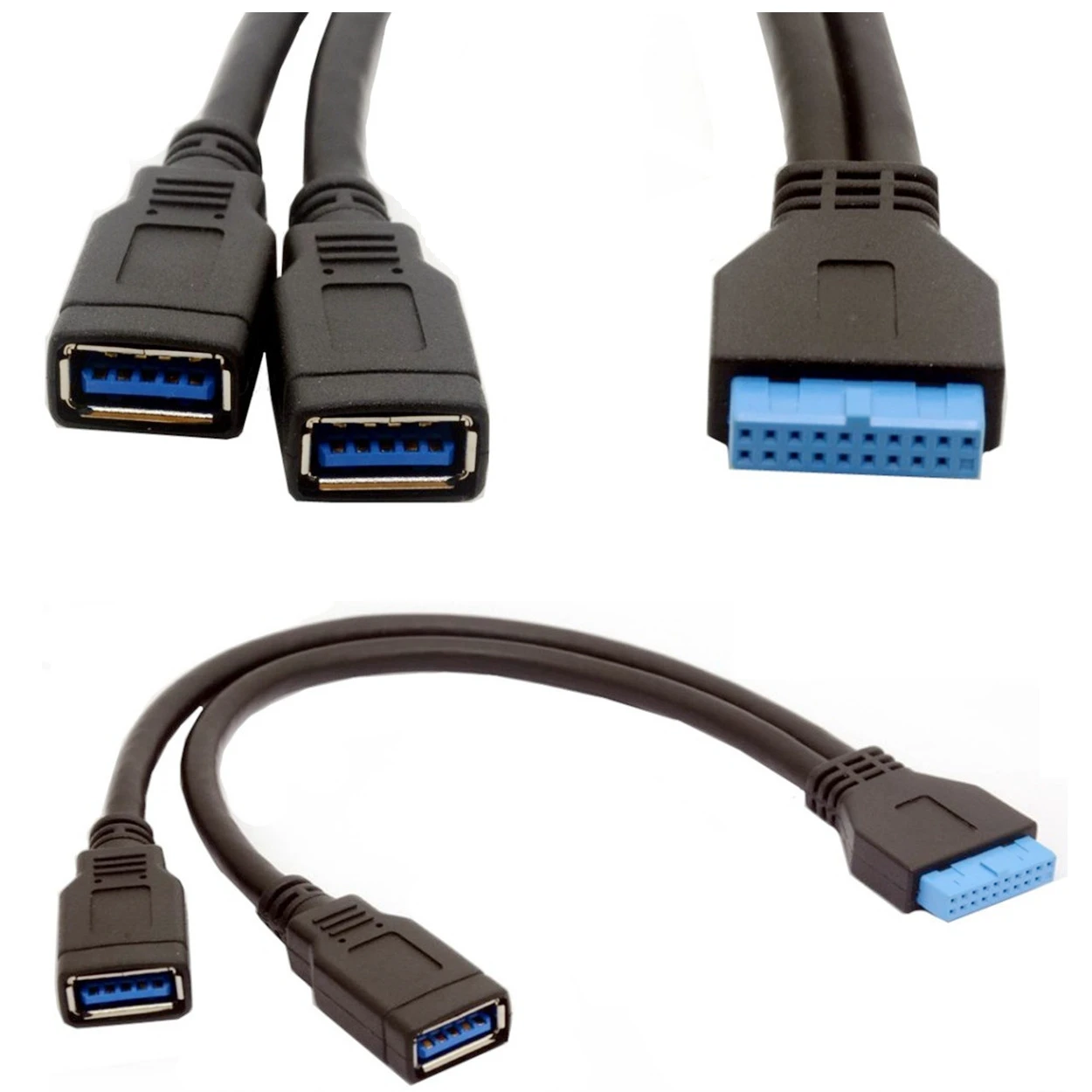 USB 3 0 Женский до 20 pin порт коннектора Внутренняя Материнская плата Соединительный