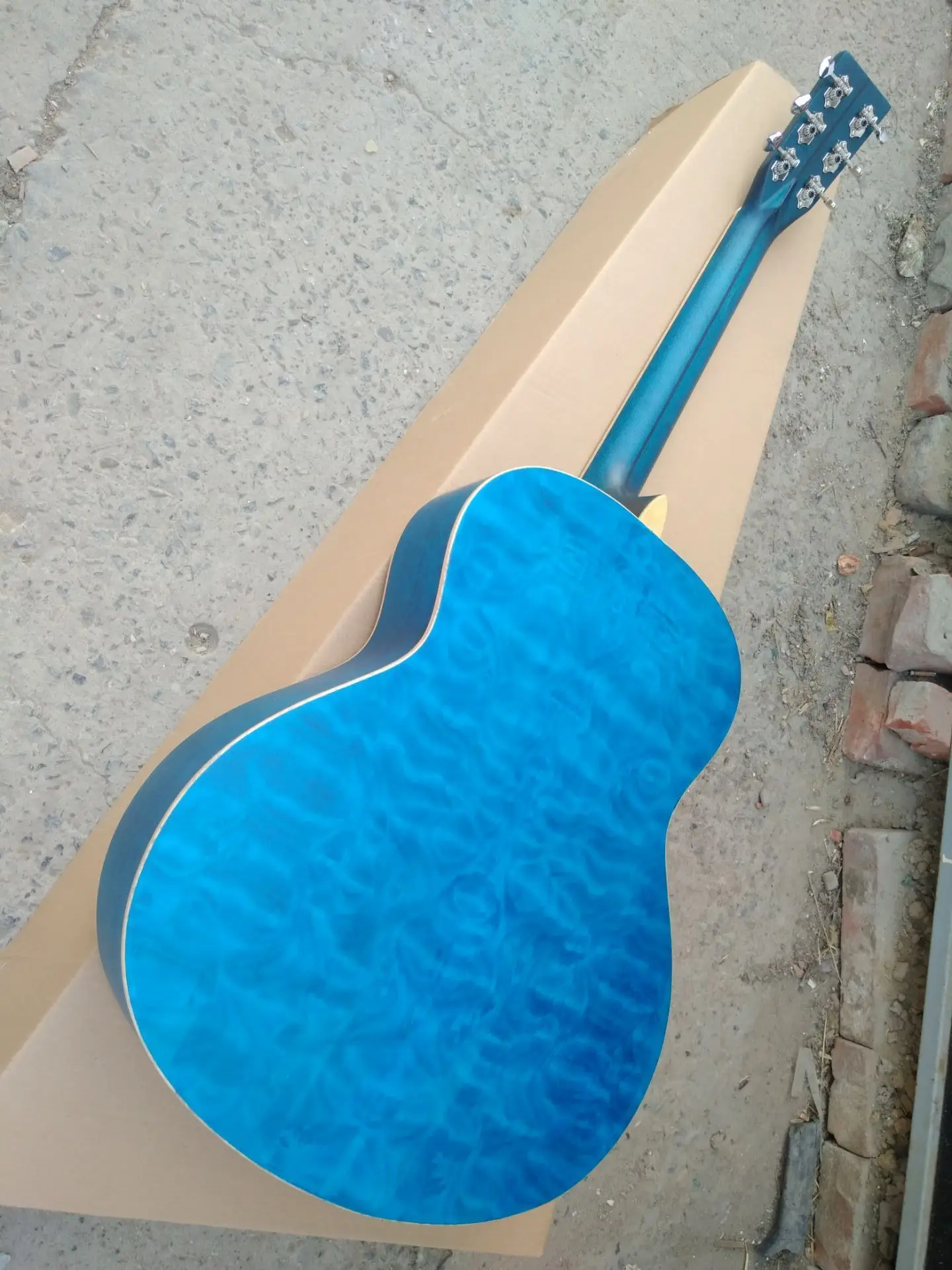 Бесплатная доставка профессиональный подлокотник для акустической гитары синяя