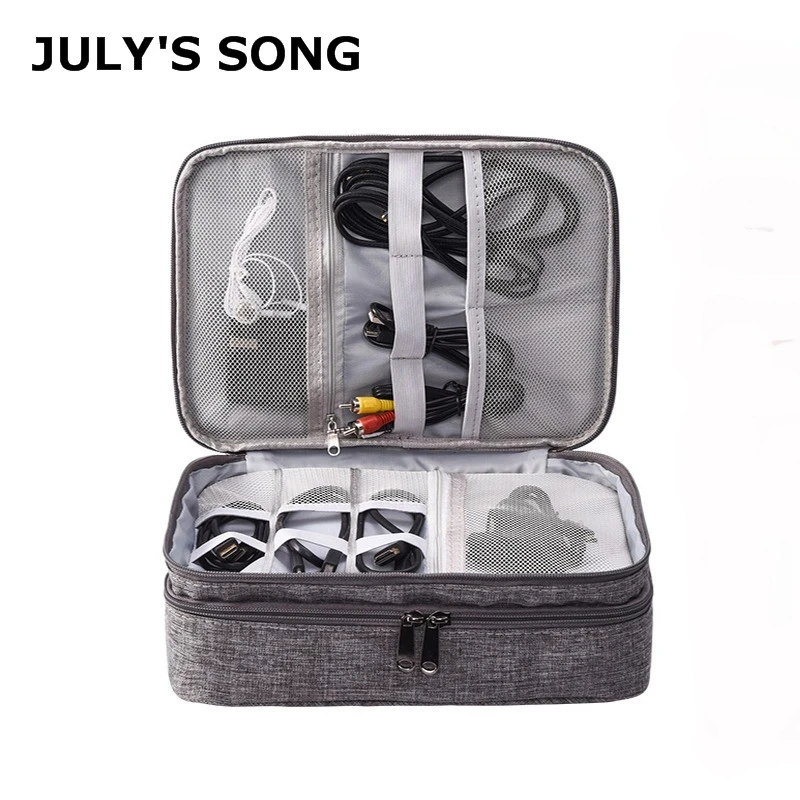 Портативная сумка JULY'S SONG для хранения цифровых устройств трехуровневый