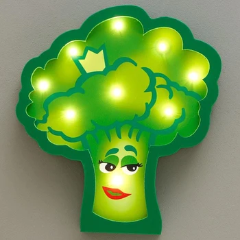 

Night light "Broccoli" 9хLED batteries 2ААА green 23х3.5х23.5 cm 5089606