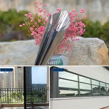 70 см х 3 м одностороннее зеркало оконная пленка винил самоклеющиеся светоотражающая пленка для защиты от солнца конфиденциальности оконная тонировка для дома и офиса Raamfolie