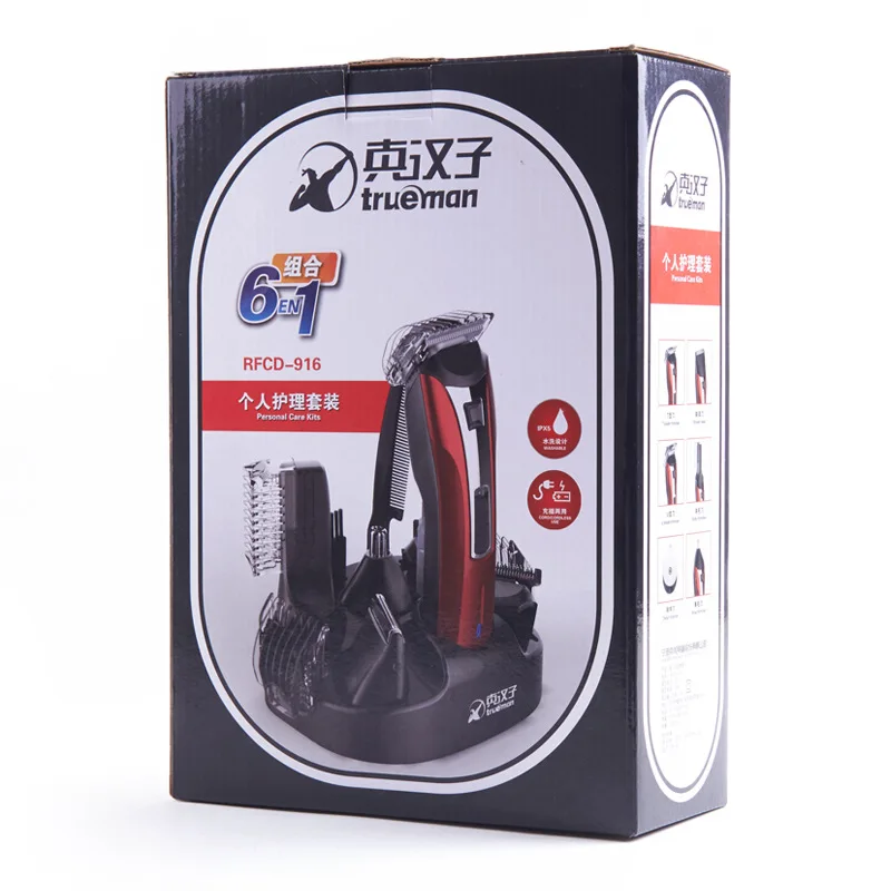 

Trueman 916 Multi-functional Hair Clipper Suit Infant Children Self-service Hair Clipper Household Electric Hair Dressing Mute