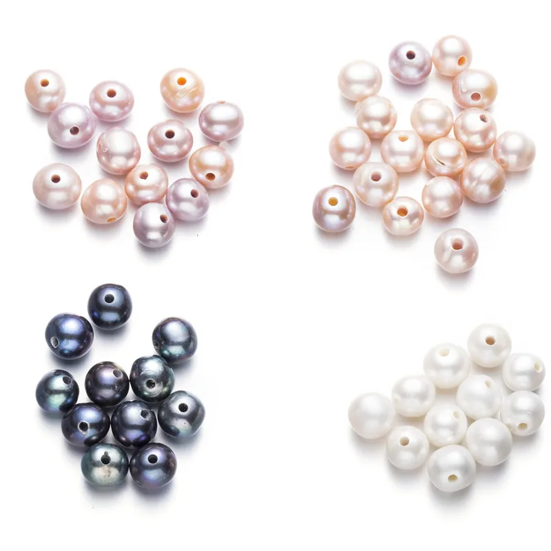 

Натуральный жемчуг 10 шт./лот, Круглый с отверстием 2 мм, ювелирные изделия, материал «сделай сам», белый, персиковый, фиолетовый, цвет павлина