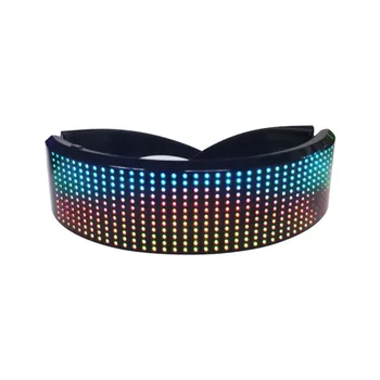 

Shining Glasses Magic Bluetooth LED Party Glasses APP Control USB Charge DIY App Control Multi-Lingual Quick Flash LED