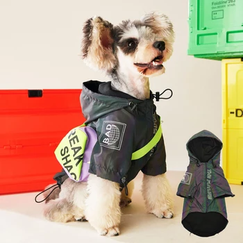 

Reflective Cool Dog Jacket Winter Warm Puppy Clothes Windproof Dog Costumes for Small Dogs Thicken Waterproof Pet Raincoat 2020