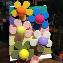 Креативная Милая повязка для волос для девочек, цветная повязка на голову с цветами, Детская повязка на голову в Корейском стиле, INS Online, очень эластичная повязка на голову для знаменитостей