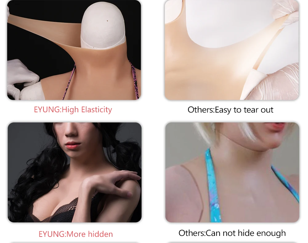 Silicone Breast Forms For Crossdresser H Cup Fake Boobs For Transgender Fake Breast Forms With Realistic Nipples Christmas Sale (13)