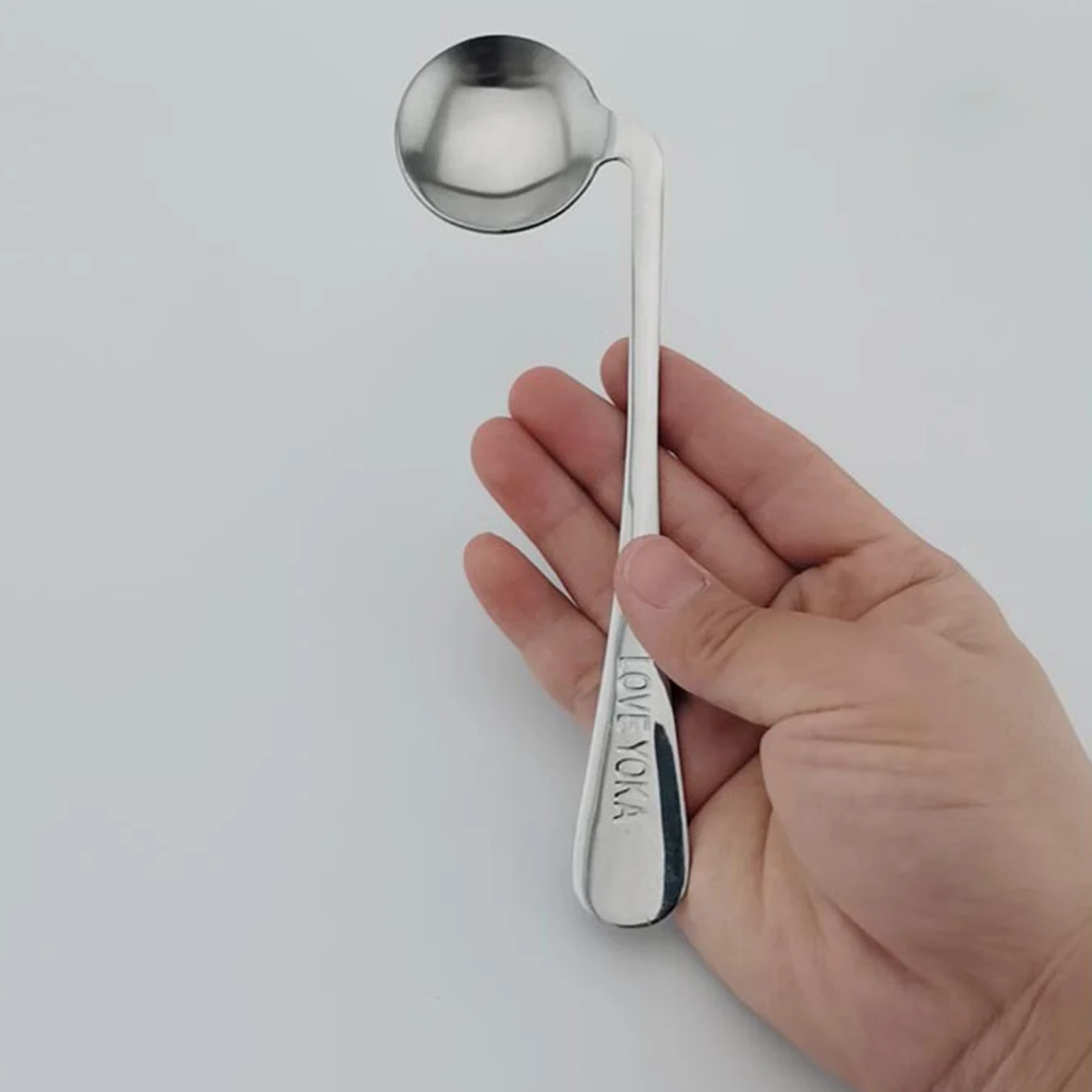 Stainless Steel Angled Feeding Spoon Children Elderly