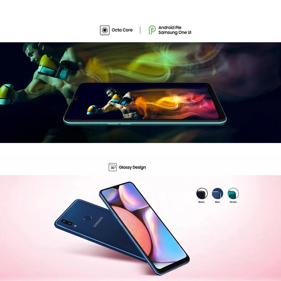 Мобильный телефон samsung Galaxy A10S A107F/DS с глобальной версией, две sim-карты, Android 9,0, 4000 мА/ч, 2 Гб, 32 ГБ, 6,2 дюйма, 13 МП, отпечаток пальца, 4G