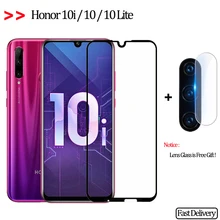 Стекло Honor 10i(хонор 10 лайт)стекло 2-в-1 9D стекло пленка honor 10i защитное стекло huawei honor 10Lite защитное стекло на honor 10i 10 i Lite glass HRY-LX1T стекло на хонор 10i стекло