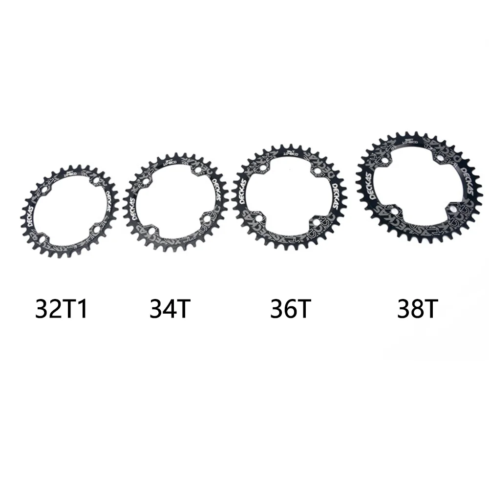 Круглый узкая широкая цепь из колец цепь MTB горный велосипед 104BCD 32T 34 Т 36 38T диаметра окружности болтов(зуб части пластины 104 BCD