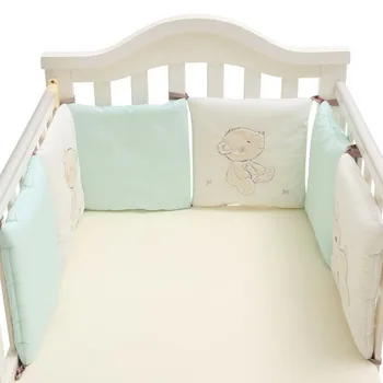 

Children Infant Crib Bumper Bed Protector Baby Kids Cotton Cot Nursery for Bear Bumper Boy and Girl Bedding
