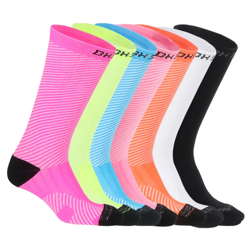 

Long Stocking Sport Socks Men Compression Anti Slip Cycling Socks Road Bike Bicycle Socks Outdoor Racing Running Sport Socks