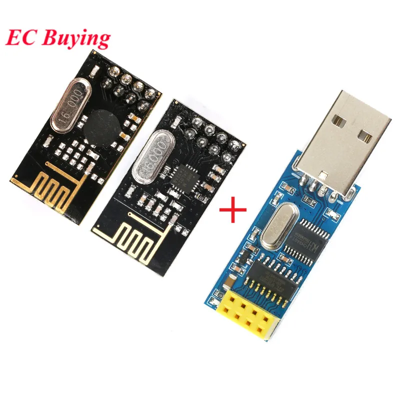 CH340 CH340T NRF24L01 + плата адаптера с USB на последовательный порт антенна 2 4 ГГц