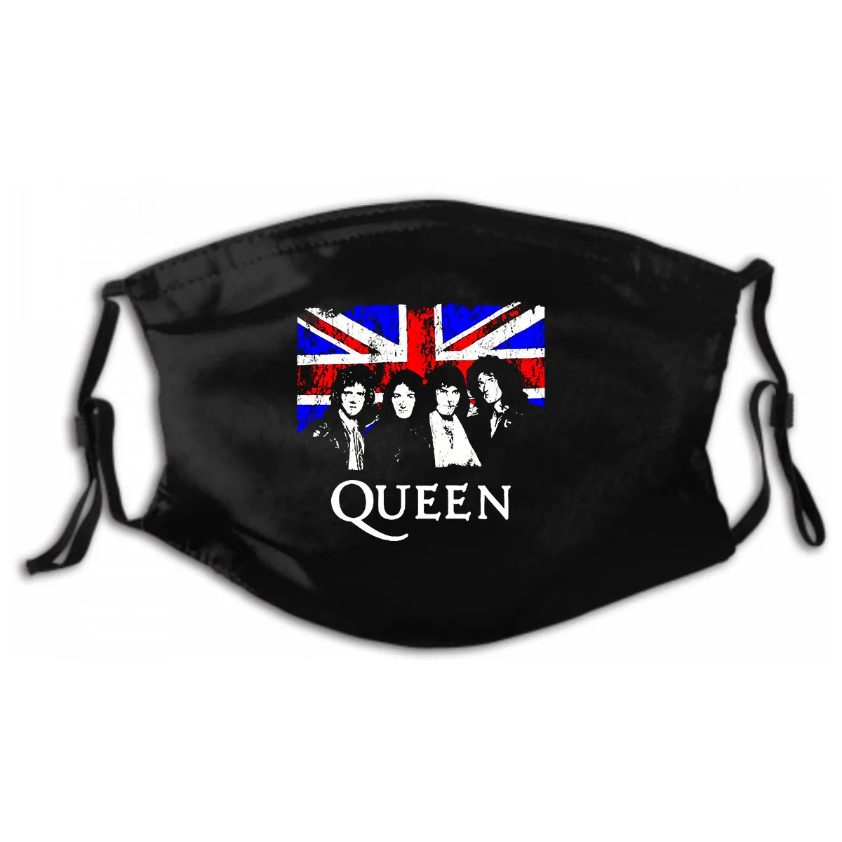 

Bohemian Custom Mens Tee Mask Queen Rock Band Mask Mask S - 3Xl Washable Reusable Mask with PM2.5 Filters 5 Layers of Protection