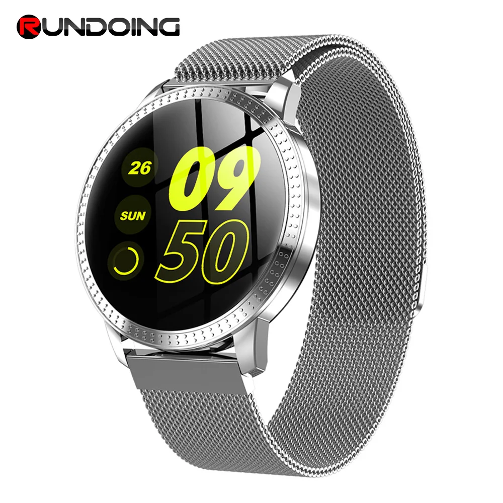 

RUNDOING CF18 Men Smart Watch Waterproof IP67 Blood Pressure Tracker Fashion Men Sport Multi Sport Modes SmartWatch Women Band