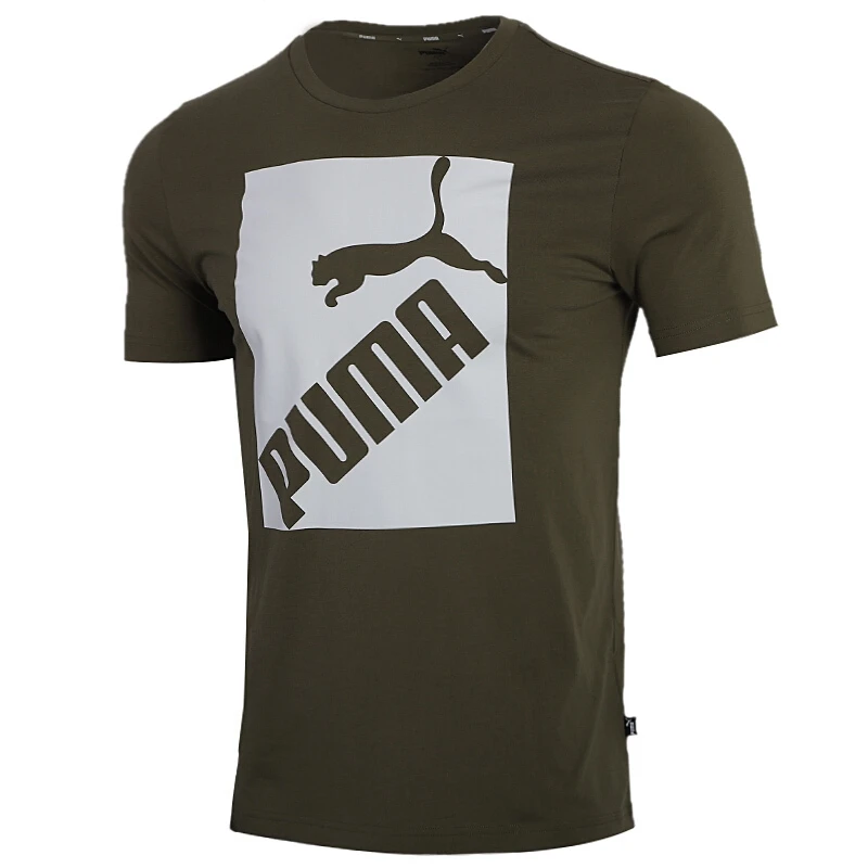 Original New Arrival Puma Big Logo Tee Men's T-shirts Short Sleeve  Sportswear - Running T-shirts - AliExpress