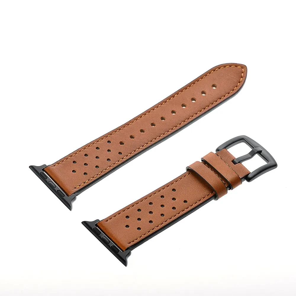 Кожаный ремешок для apple watch 4, 5, ремешок 44 мм, 40 мм, iWatch 42 мм, 38 мм, первый слой, ремешок для apple watch 3, 2
