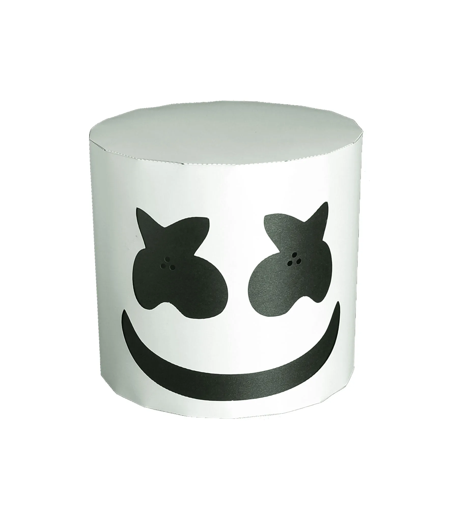 Бумажная маска 3d DJ Marshmello костюм косплей бумага для творчества Маска модели Рождество Хэллоуин Выпускной вечерние подарки - Цвет: As picture