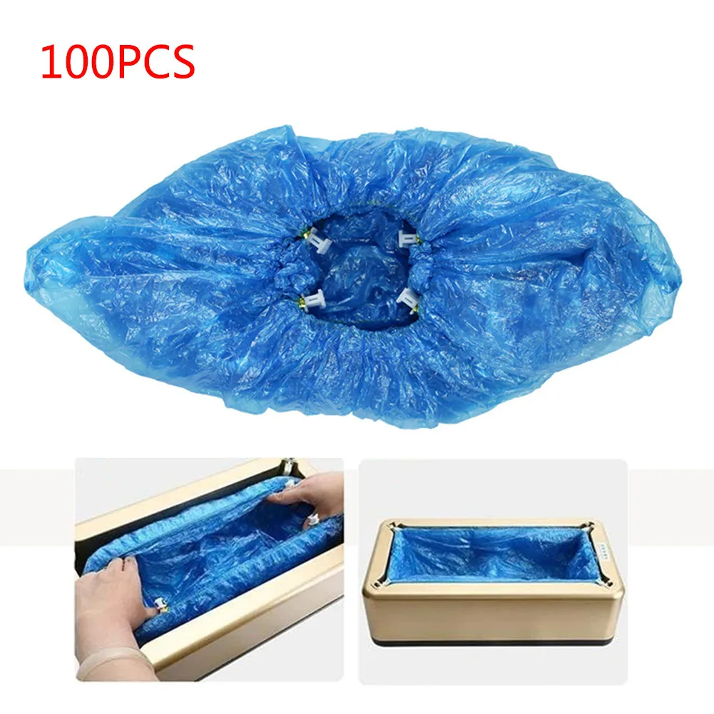 100pcs Special Plastic Shoe Cover Dispenser Automatic Shoes Cover