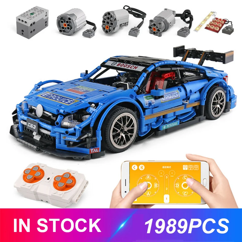 13073 Technic RC гоночный автомобиль AMG C63 DTM совместим с MOC 6687 6688 строительные блоки