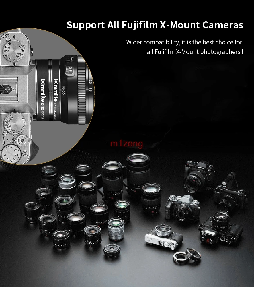 Автофокус AF Макро Удлинитель 10 мм 16 мм адаптер для Fujifilm FX x mount XE3 XT10 XT30 XH1 X100F X100 XT100 камера