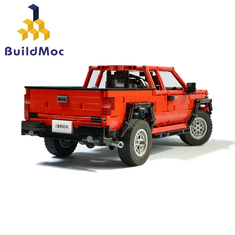 BuildMOC 25520 Dacoma 4x4 Redux радиоуправляемые игрушечные машинки RC багги скоростные грузовики внедорожные Грузовики Игрушки для детей