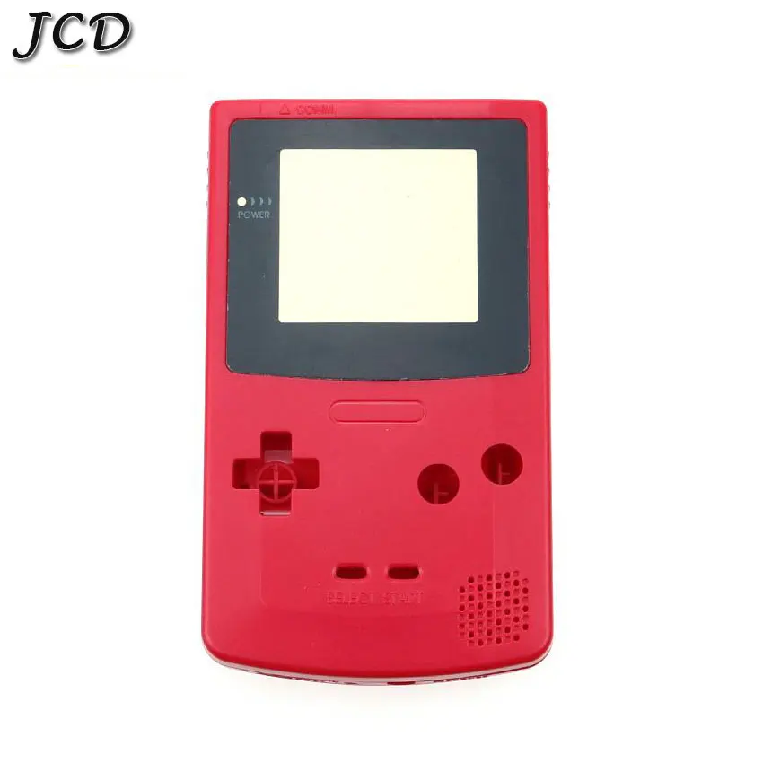 JCD полный корпус оболочка Крышка для nintendo Gameboy цвет для GBC Ремонт Часть корпус оболочка Пакет с кнопкой набор - Цвет: red