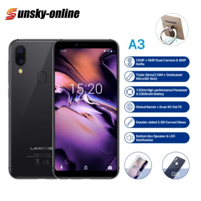 UMIDIGI A3 Смартфон с 5 дюймовым дисплеем двумя задними камерами 2 ГБ + 16 Гб|Смартфоны| |