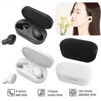 

Bluetooth 5.0 Earphones M1 Mini TWS Twins True Wireless In-Ear Sports Stereo Earbuds With Mic 350mah Auto Charging Box