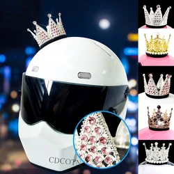 DIY Motorcycle Helmet Crown Rhinestone Motocross Full Face Off Road Helmet Decoration Accessories Stickers Cosplay Car Styling
