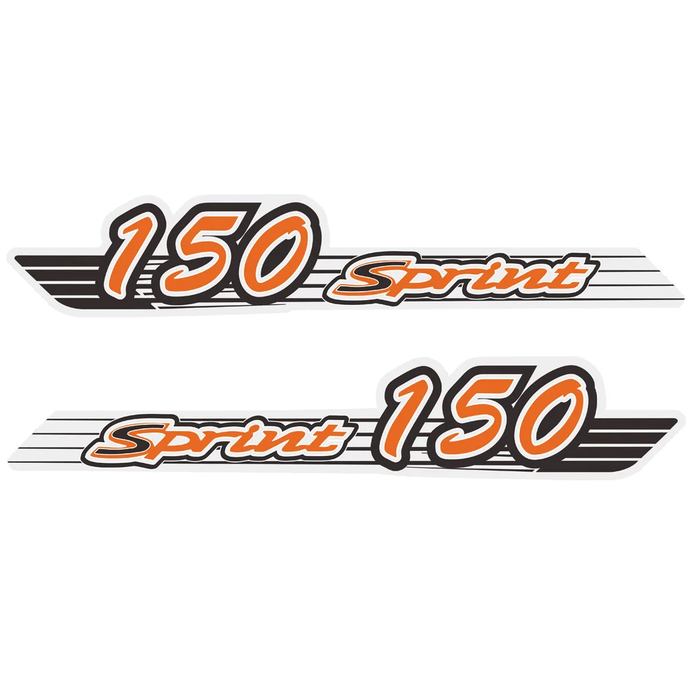 Мотоцикл 150 корпус наклейка эмблема для piaggio Vespa Sprint150 Sprint 150 мото Стикеры Пастер пленка все - Цвет: Оранжевый