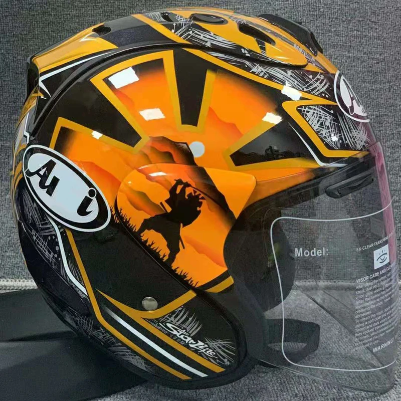 Open Face  Dongyinglong  Motorcycle helmet son moon  Riding Motocross Racing Motobike Helmet