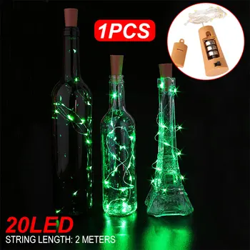 

20LED Durable Fairy String Wedding Decorative Lights Super Bright Yard Fairy Light Outdoor Romantic Bottle Stopper