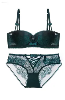 

New Style Sexy Europe and America Origional Design French Women's Push up Thin Cotton Cup Bra Underwear Suit Wholesale Generatio