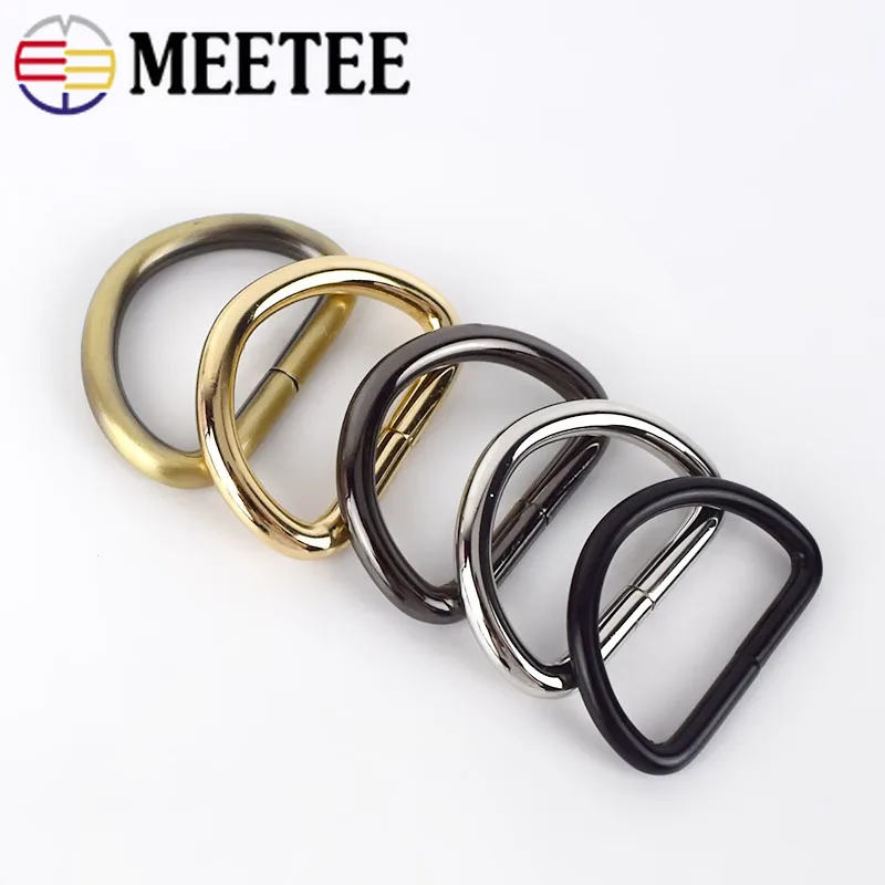 Meetee 5/10/20 шт 32 мм металлический круглый D кольцевой ремень с пряжкой для рюкзака