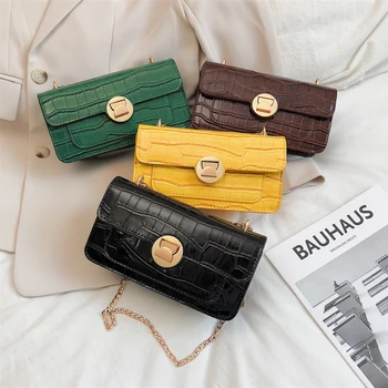

Women Crossbody Bag Small Flap Messenger Shoulder Bag Summer Solid Color Chain Shoulder Bag Lady Handbag and Purse