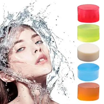 

100g Natural Active Enzyme Whitening Soap Enzyme Crystal Bath Transparent Shower skin lightening Bleaching Soap