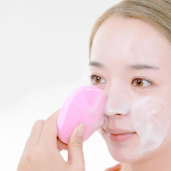 

Mini Electric Ultrasonic Beauty Instrument Silicone Waterproof Face Deep Pore Cleaning Skin Massager Face Cleansing Brush Device