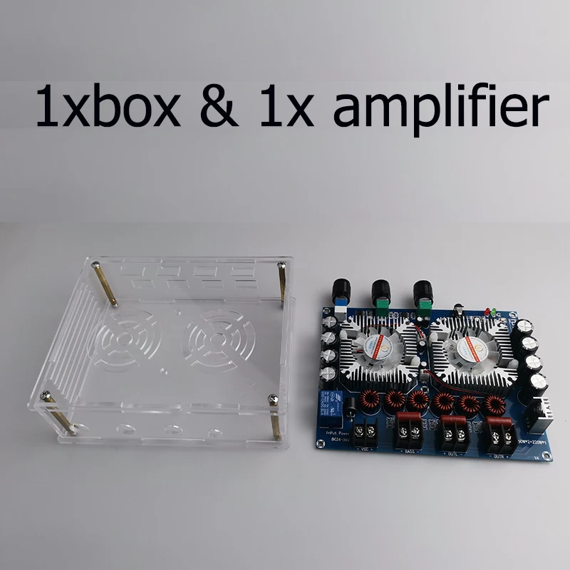 small amplifier TDA7498E 2*160W+220W Bluetooth 5.0 Power Subwoofer Amplifier Board 2.1 Channel Class D Home Theater Audio Stereo Equalizer Amp summing amplifier Audio Amplifier Boards