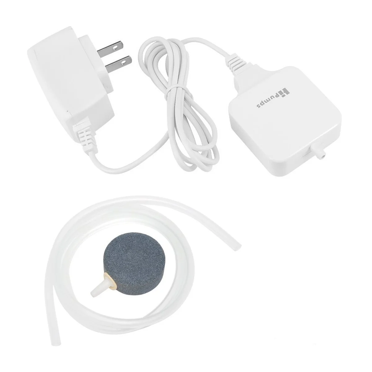 110V 220V 1.8W Ultra Silent Aquarium Air Pump for Fish Tank Nano Air Compressor with Stones Silicone Tubes Hydroponics Pumps